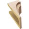 Ekena Millwork 8"W x 8"D x 16"H Wide Rivera Rough Cedar Woodgrain TimberThane Corbel, Primed Tan CORUR08X08X16RIVRCPR - alternate 3
